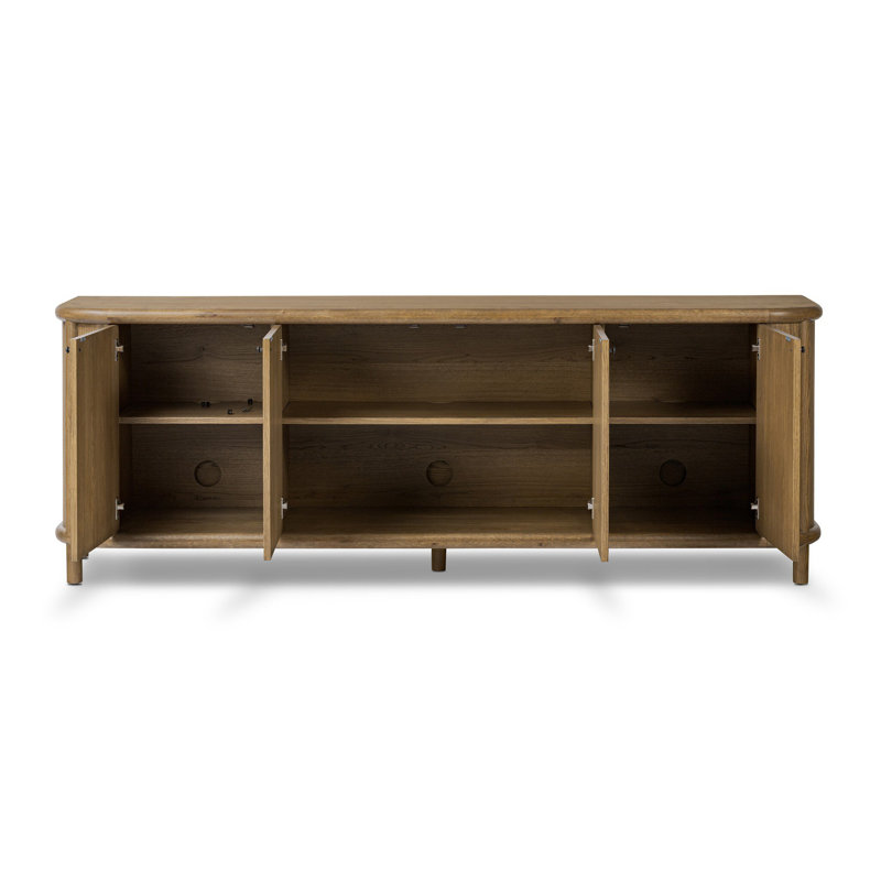 Florent 85.75" Wide Sideboard, Amber Oak