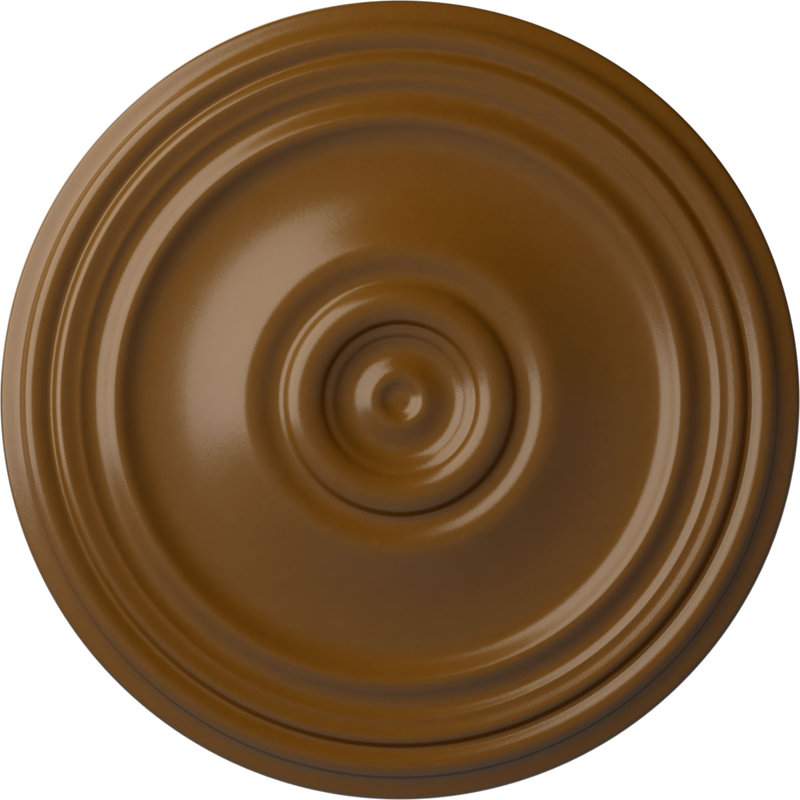 Médaillon de plafond Endurathane Reece, diamètre extérieur de 21 po x P 1 1/4 po, (convient aux auvents jusqu'à 6 3/4 po), finition topaze fumée peinte à la main
