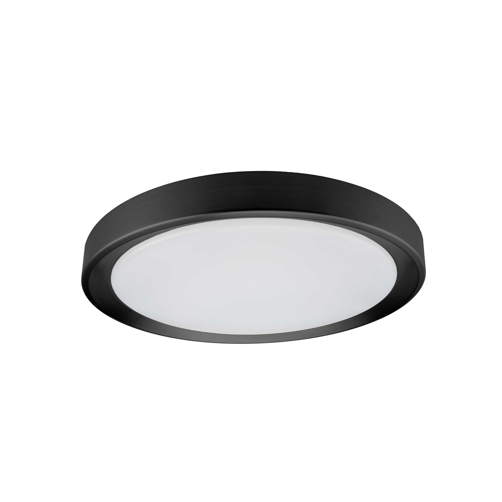 Single Light LED Flush Mount, Sandy Black