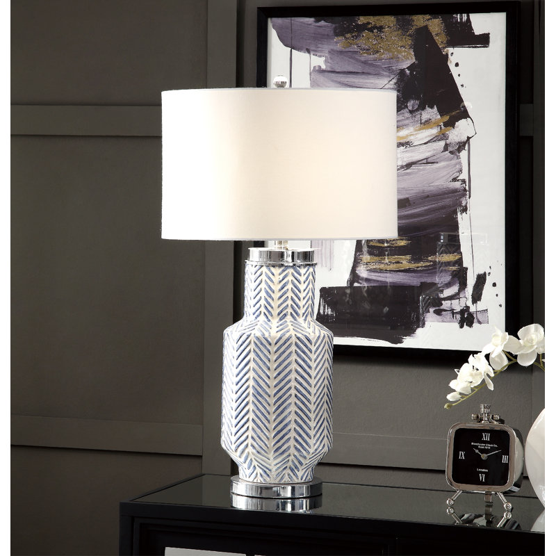 Lampe de table en céramique 33,5 po Perez