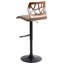 Swivel Upholstered Adjustable Height Counter Stool-525551181-525551183
