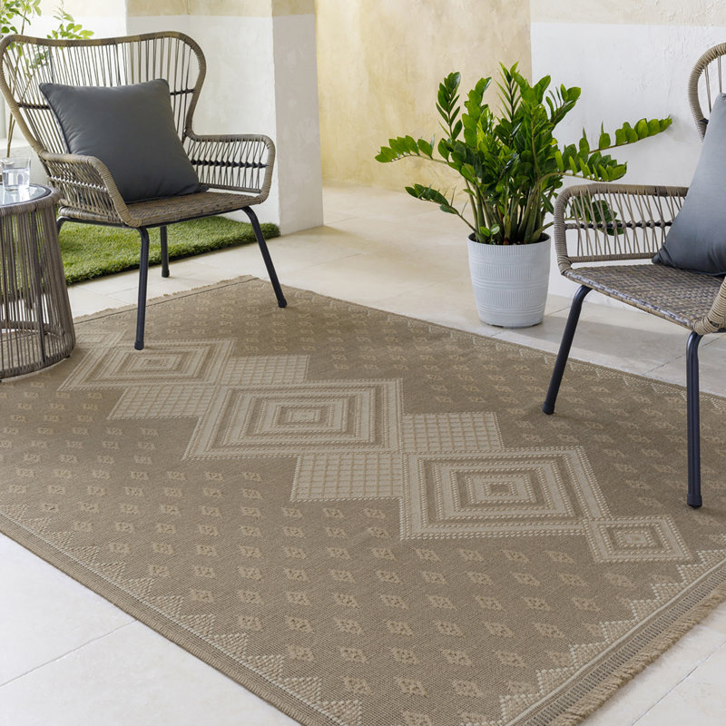 Jute Boho Runner Beige/Cream_MYS2305, Rectangle 118 x 170cm
