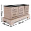 Manufactured Wood Jar - Set of 3-1875258413