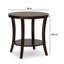 Table de bout ronde contemporaine avec tablette-408698104