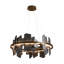 Ardesia 1 - Light Unique Geometric LED Pendant with Slate Accents-55646117