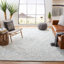 Tapis bleu / ivoire en laine touffeté à la main Arlington-1040869771