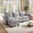 112'' Down Modular Sectional Sofa With Movable Ottoman, Couch With Removable Washable Cushion Covers, Tool-Free Easy Assembly, Petal Arms Deep Seat Cloud Couches For Living Room, Chenille Fabric-1769827252