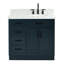Meuble-lavabo simple en bois massif 36 po Tidworth avec plateau en marbre de Carrare 1,5 po-1546052622-1546052621-1579771822