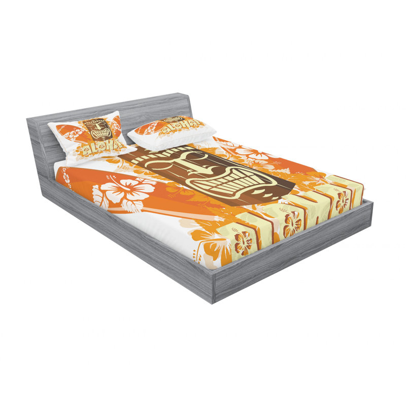 Microfiber Sheet Set, Queen Sheet Set with Fitted Sheet