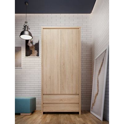 2 Door Manufactured Wood Wardrobe