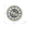 Horloge, 30 po, mécanisme d'engrenage, grande horloge murale, blanc, transitionnel