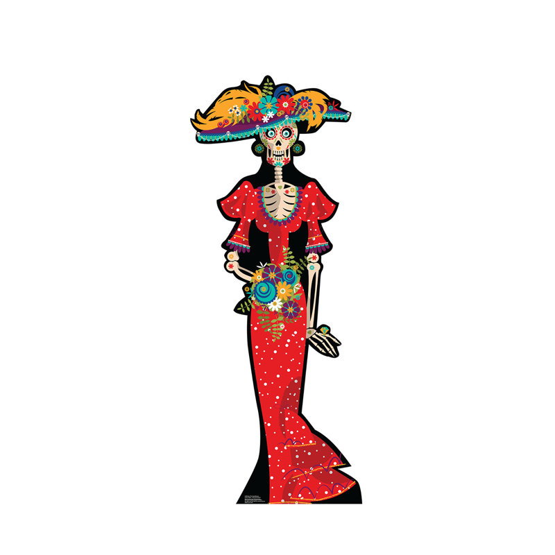 67'' Colorful Day of the Dead Cardboard Standup