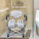 Professional 400Lb. Adjustable Bathroom Shower Chair with Arms