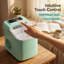 Machine à glaçons de comptoir portable vert menthe, débit de glace rapide de 6 minutes, autonettoyant intégré, fonctionnement silencieux de 40 dB avec couvercle transparent et poignée de transport pour la maison, le camping et le bar-132465189