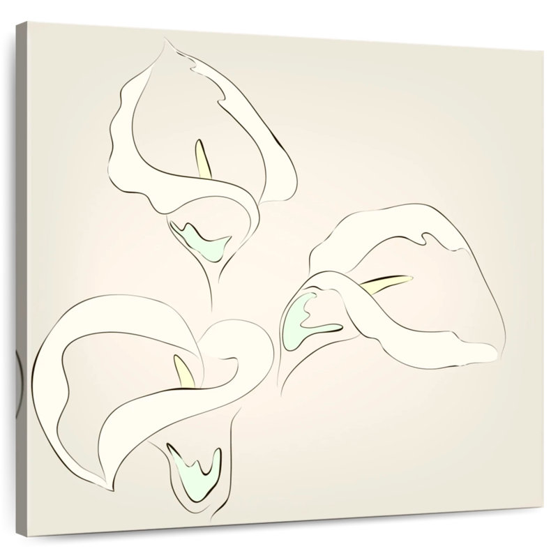 Harnek fleurs de lis Calla, H 16 po x l 16 po