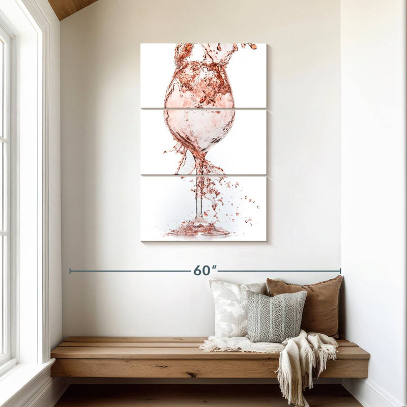 Yarlin Rose Wine, 45" H x 28" W