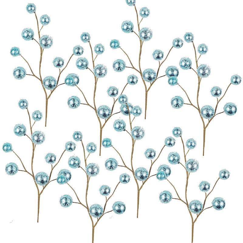 Ensemble de 8 balles H 27 po, Bleu