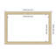 Classic Honey Silver Framed Dry Erase Magnetic Board Organization Boards-795107299