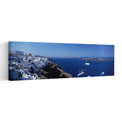 Santorini Greece Abstract Contemporary Architecture City Wall Art