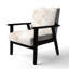 Chaise d'appoint abstraite - Fauteuil beige avec brume beige-520618460