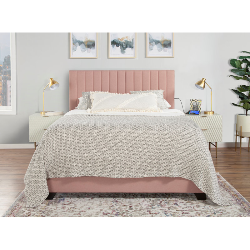Lit standard bas Amaryah, Grand, Corail