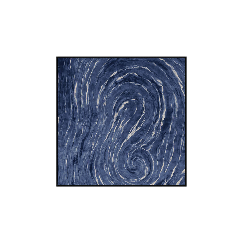 Machine Washable Gray Area Rug, Square 8'