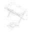Bureau d'ordinateur, bureau personnel, ordinateur portable, tiroirs de rangement, L 48 po, bureau, métal, stratifié-608837896-608837889