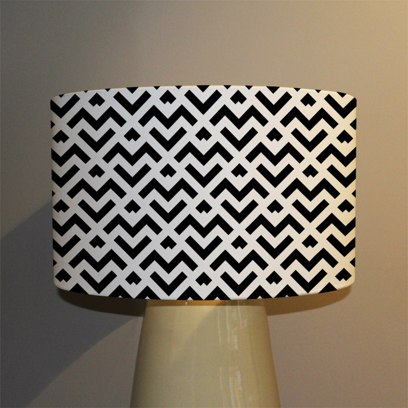 Cotton Drum Lamp Shade ( Uno ), 22cm H x 25cm W x 25cm D