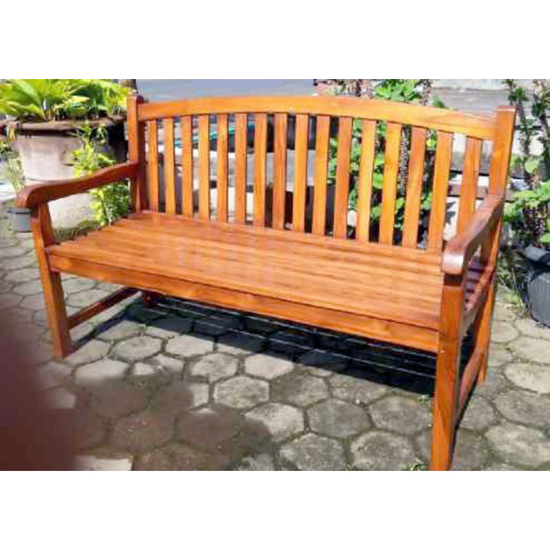 Solid Wood Teak Outdoor Bench