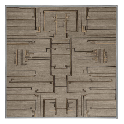 Machine Washable Art Deco Gray Area Rug