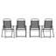 Chaises de patio pliables en polyester enduit de PVC avec accoudoirs Clarajane-87001986