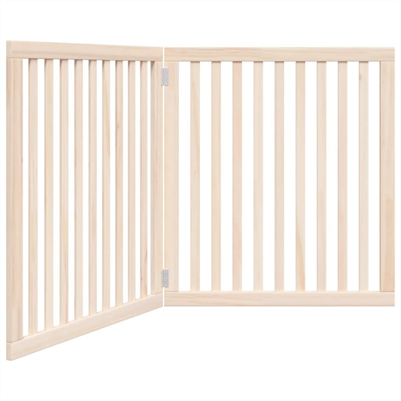 Barrière pour chien pliable vidaXL, Blanc, H 35,43 po x l 62,99 po x P 0,79 po