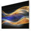 Abstrait «3D Gold Blue Wave Design», impression-35124118-26668424