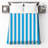 Blue White Stripes Bedding Stripes Bedspread Pattern-125167740