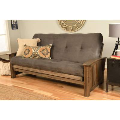 Stratford Full 83" Wide Futon Frame and Mattress by The Twillery Co.