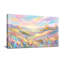 Abstrait, ciel pastel, montagnes, champ floral, horizon-456439160