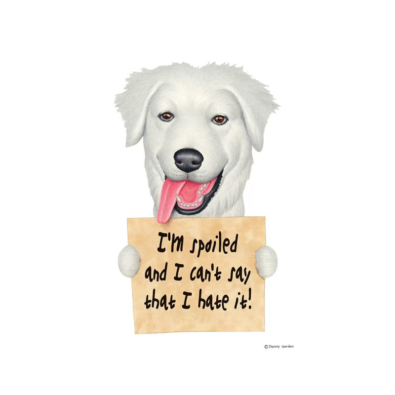 " Great Pyrenees " by Danny Gordon Painting Print, 18" H x 12" W x 1.5" D