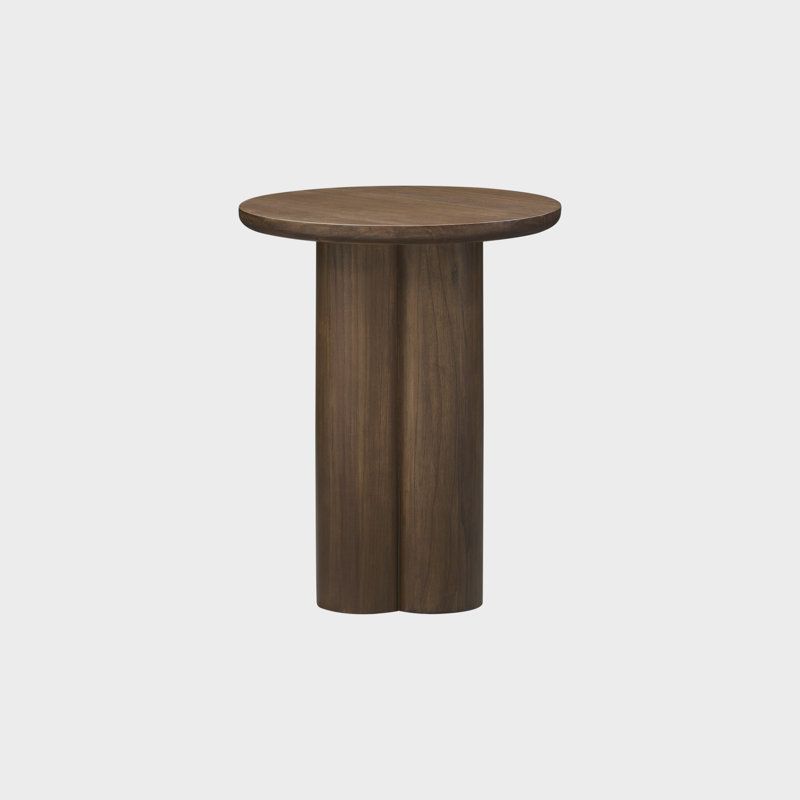 Mayville Solid Wood Side Table, Dark Walnut, Dark Walnut