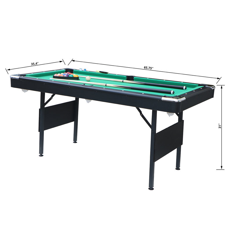 3-in-1 Multifunctional Billiards Game Table, Green
