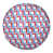 Blanc / bleu clair / rouge