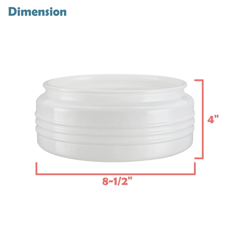 4'' H Glass Drum Lamp Shade