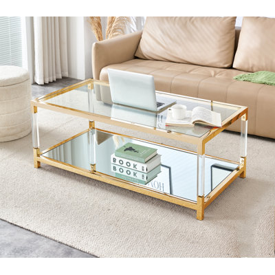 Janalee Glass Top Coffee Table