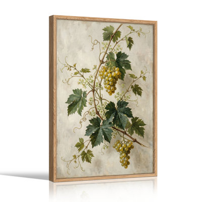 Grape Vine Canvas Wall Art Set Of 1
