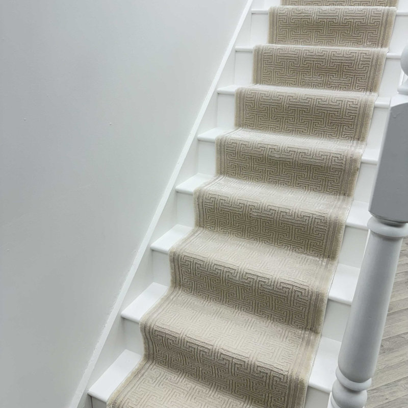 Stair Runner Geometric Area Rug, Runner 66 x 450 cm