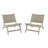 Almira Teak 2 - Person Patio Conversation Set-756549402