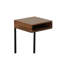 Table d'appoint carrée 24 po Modern Brown