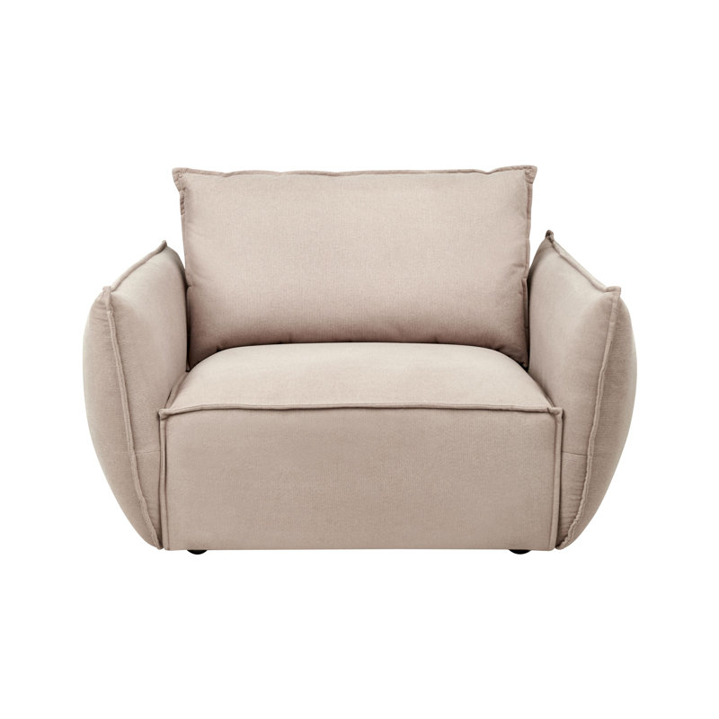 KUNES Upholstered Armchair, Taupe