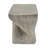 MGO Twist Shape Side Table, Wood-Like Texture, Grey Color-121125789