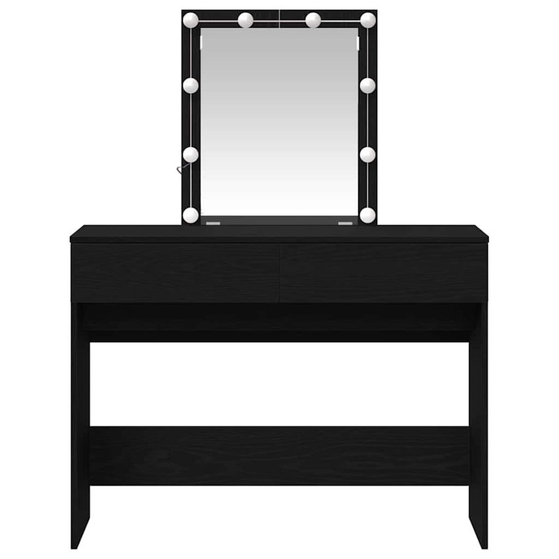Dressing Table Artisan 100 X 40 X 130 Cm Engineered Wood, Black
