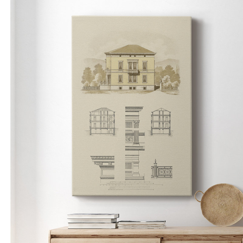 «Estate and Plan II», impression sur toile tendue, H 18 po x l 12 po x P 1 po